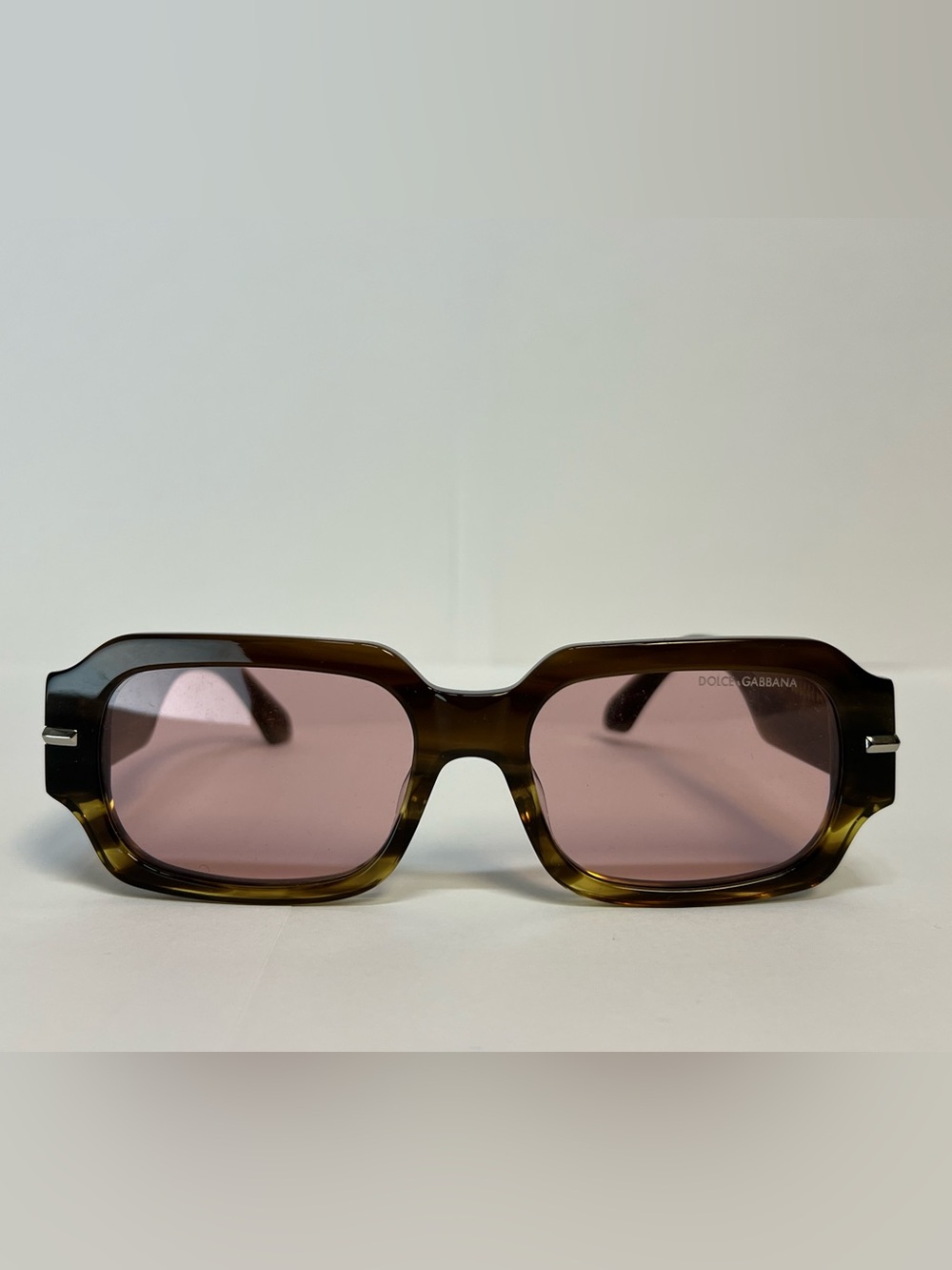 Dolce & Gabbana Brown Frame Sunglasses with Rose Lenses DG4485F